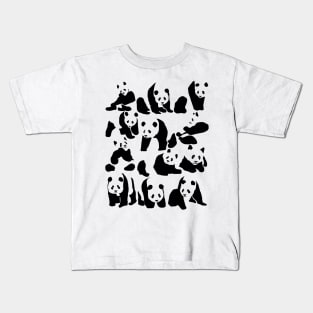 Panda Characters Kids T-Shirt